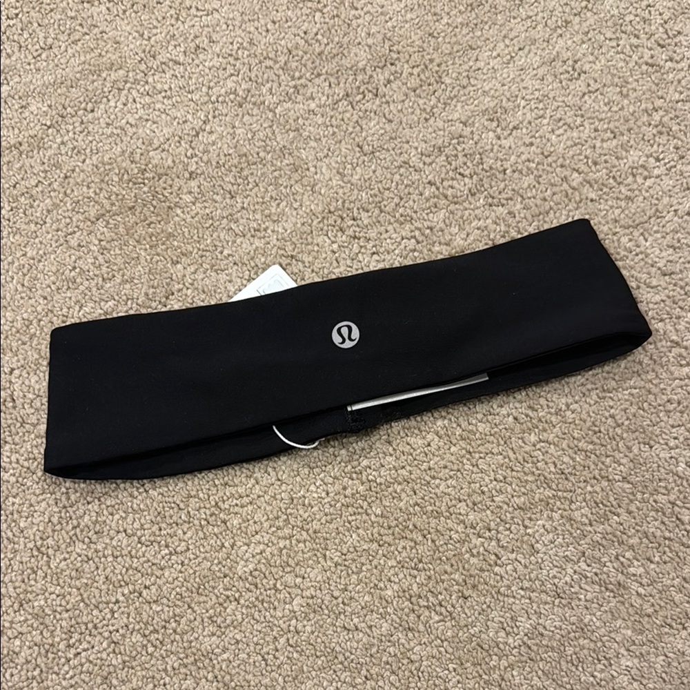 NWT lululemon athletica Black Hairband